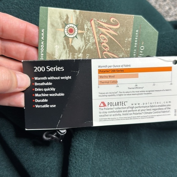 Woolrich Eau Claire U.S. Ski Jumping Ski Club Green Fleece Vest NWT Size XL - Picture 11 of 11